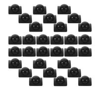TOMETURE 30 Pièces Capuchon de Bouton de Lampe Torche en Caoutchouc Noir, Résistant à L'usure, Facile à Installer, pour Activités Nocturnes en Extérieur