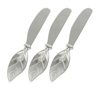 TOMETURE 3pièces Couteaux à Beurre Zinc Allié Outils Professionnels pour Tartiner Fromage Beurre et Crème Ergonomiques pour Cuisine et Service