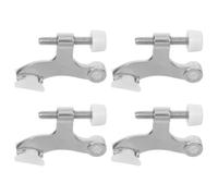 TOMETURE 4 Pièces Butée de Charnière de Porte en Alliage de Zinc Épaissi, Structure Triple Bras K, Réglable, Robuste et Solide pour Écoles et Hôpitaux, Accessoire de Porte Fiable