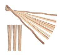 TOMETURE 4 pièces de Structure d'éventail Pliant en Bambou de 21 cm / 8,27 Pouces, pièces Vierges à Monter soi-même pour la Fabrication d'éventails Traditionnels Japonais et Chinois,