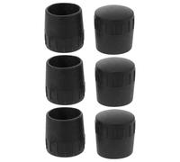 TOMETURE 6 Pièces Accessoires pour Pied de Micro en Plastique Noir, Compatibles Tubes 25mm, pour Studios D'enregistrement et Scènes Live
