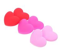 TOMETURE 6 Pièces Amortisseurs de Raquette de Tennis Élastique Modèle Cœur pour Vibrations Pack de Couleurs Rouge Rose Fuschia Rose Design Élégant pour Joueur Confirmé