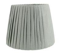 TOMETURE Abat-jour en tissu petit modèle : Abat-jour plissé vert de style transitionnel avec fixation araignée, diamètre 13 cm (5,12 po) en haut, hauteur 14 cm (5,51 po) - pour lampes de bureau,