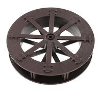 TOMETURE Accessoire Fontaine Extérieur Marron en Plastique avec Roue à Eau Décorative pour Jardin et Intérieur, Modèle de Roue à Eau Soi-même pour Décoration de Scène