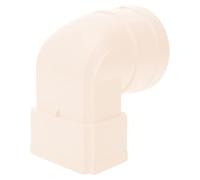 TOMETURE Adaptateur Fiable Gouttière Rectangulaire Blanc en Plastique pour Écoulement D'eau de Pluie, Accessoire de Gouttière Réduisant Obstructions, pour Maison et Villa