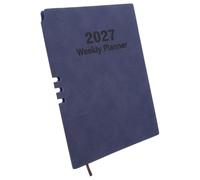 TOMETURE Agenda 2027 Format A5 en Papier Pu 152 Pages pour Planification Mensuelle, Prévention des Bavures D'encre, pour Réunions et Voyages