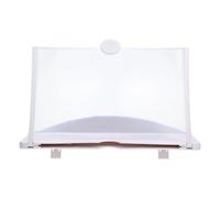 TOMETURE Amplificateur Écran Simple Blanc en Abs Support Solide pour Téléphone Portable, pour Regarder des Films et Lire Les Actualités Salon