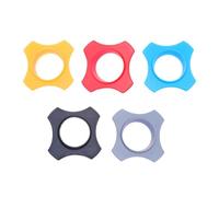TOMETURE Anneau Anti-microphone Cercle Antidérapant à 6 Angles 5 Pièces en Silicone pour Protection Chocs et Chutes, Support Micro pour Interviews et Ktv