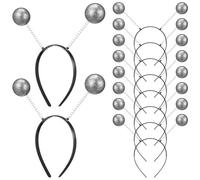 TOMETURE Antenne Hairbands 10 Pcs Lovely Antenna Modeling Eye-Catching for Dance Performances Children Adults Foams Noir