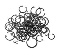 TOMETURE Assortiment Clips Élastiques en C 315 Pcs Clips de Retenue Métalliques en 65Mn Manganèse Noir Circlips Extérieur et Intérieur pour Usage Industriel et Mécanique