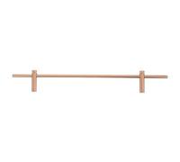 TOMETURE Barre de Protection en Alliage d'aluminium pour étagère Flottante - 8 mm - Garde-Corps de sécurité pour étagère de Cave à vin, Barre de Protection pour de Cuisine (dorée)