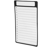 TOMETURE Bloc-notes Pratique Vie Quotidienne Résistant à L’usure en Pet Noir Magnétique pour Réfrigérateur pour Listes de Courses et Décoration Maison