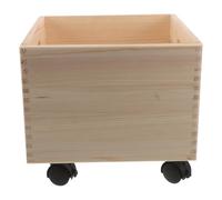 TOMETURE Boîte de rangement en bois à roulettes - Organiseur de classement mobile pour documents format lettre/juridique, classeurs, couvertures - Organiseur de fournitures de bureau