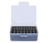 TOMETURE Boîtier de Batterie en Plastique PP Multi-Compartiments pour Piles AA AAA, Organisateur Empilable avec Inserts en Mousse Sécurisés, pour Bureau et Voyage