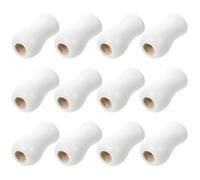 TOMETURE Boutons de Cordon Finition Chic et Solide en Bois 12pcs pour Stores en Aluminium Accessoires pour Décrochage de Cordon, pour Traitements de Fenêtres à Domicile