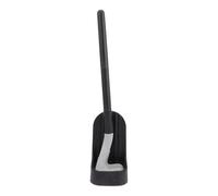 TOMETURE Brosse de Toilettes Noire Support, Brosse à Récurer en PP TPR, Solide Angle Mort, pour Salle de Bain et Bureau, 1 Set Complet