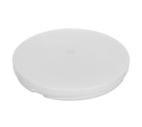 TOMETURE Cache-abat-jour champignon pour ventilateur de plafond : globe rond en acrylique de remplacement pour plafonnier - 24,1 x 22,6 x 1,5 cm, blanc, pour montage encastré
