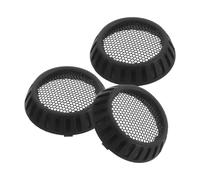 TOMETURE Cache Arrière Noir pour Sèche-cheveux 3pcs en Nylon Grille de Ventilation Ronde, Accessoire Polyvalent pour Usage Professionnel et Voyage