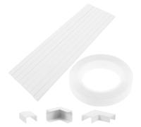 TOMETURE Cache-câble Mural en Plastique Blanc, Cache-Fil pour Câble et Cordon, Ignifuge, Portable, pour Câbles D’appareils et Télévision Murale