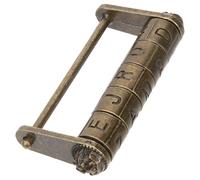 TOMETURE Cadenas Ancien à Combinaison Vintage Style Chinois en Alliage de Zinc Serrure à Mot de Passe pour Décoration et Boîte à Bijoux