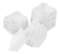 TOMETURE Caissettes à Pâtisserie Carrées et Stand de Concession en Papier Blanc 2000 Pièces, Moules Pratiques et Sains pour Délicate pour