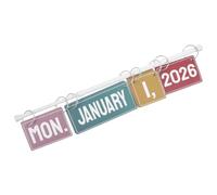 TOMETURE Calendrier à Feuilles comme Présent Rentrée Installation Facile Papier Autocollant Réutilisable avec Support Métal pour Tableau D'affichage en Classe 2029 pour Enseignants