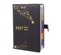 TOMETURE Carnet de planification quotidienne : agenda hebdomadaire 2027 - Planificateur mensuel et hebdomadaire pour notes de réunion, organisateur de tâches - Agenda pour le suivi des objectifs,