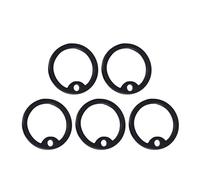 TOMETURE Cercle de Silence de Bruit et Ajustement Lot de 12 Pièces en Silicone Noir pour Plaque D'identification Chien pour Accessoires Animaux