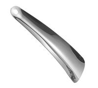 TOMETURE Chausse-pied 1 Pièce en Acier Inoxydable Portable Argenté | Format Compact, Finition Polie Lisse, Prise Confortable et Transport Facile
