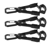 TOMETURE Clip Porte-moufles en Plastique Léger 3 Pièces, Pince Polyvalente pour Travail en Extérieur, Protège la Perte des Moufles Lors D'activités Sportives et Professionnelles