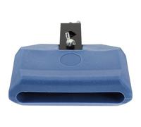 TOMETURE Cloche Batterie en Plastique et Métal Accessoire Percussion Léger Support de Fixation et Maillet Bleu Son Aigu pour Multiples Styles de Musique