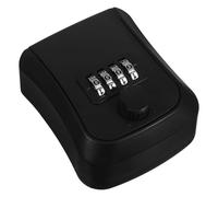 TOMETURE Coffre-Fort pour Clés Noir en Abs Protection par Code, Sécurité Renforcée, pour Gestion Immobilière et Sites de Soins