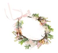 TOMETURE Collier de Mariage Fleuri pour Chien et Chat, Accessoire Photo Léger Ruban Ajustable, Ornement Délicat pour Animaux de Compagnie, pour Fêtes, Mariages et Séances Photo