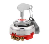 TOMETURE Contacteur d'allumage - Interrupteur de démarrage à 4 positions - Serrure d'allumage électrique à 8 pour tracteur, tondeuse à gazon, chariot élévateur et accessoires agricoles