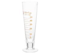 TOMETURE Cylindre Gradué pour Expériences de Chimie et Usage Polyvalent en Laboratoire Résistant à la Corrosion en Verre de 50 Ml