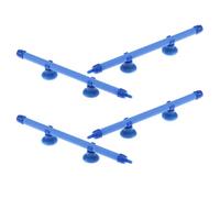 TOMETURE Diffuseur d'air pour Aquarium 4 Pièces Barre à Bulles Oxygénation 25 CM Bleu Pierre à Bulles Sécurisée en Silicone pour Aquariums Accessoire Compatible Pompe à Air Améliore
