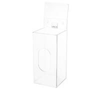 TOMETURE Distributeur Mural Solution de Rangement Pratique et Gain de Place pour Masque et Moufles en Acrylique Support Solide et Transparent pour Hôpitaux et Bureaux