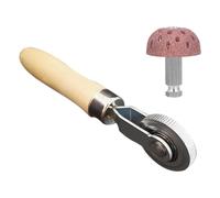 TOMETURE Kit de Réparation de Pneus Rouleaux en Alliage D'acier Tungstène et Bois, Ensemble Polyvalent Râteau en Bois et Têtes de Meulage Basse et Haute Vitesse