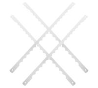 TOMETURE Lames de Coupe Dentelées en Acier Inoxydable 4 Pièces pour Couteaux à Accessoires pour Machine et Professionnel