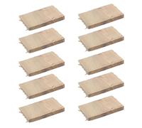 TOMETURE Lot de 10 Cales pour Manche de Hache ou de Marteau - Cales de réparation en Bois Dur - triangulaires en Bois de 5 cm de Large pour Le Remplacement du Manche de houe et la réparation