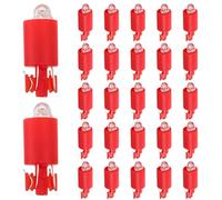 TOMETURE Lot de 100 ampoules LED de rechange pour boutons de bornes d'arcade - Lampe universelle à culot W12 V CC - Voyant miniature basse consommation pour machines de jeux.