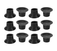 TOMETURE Lot de 12 Patins antibruit pour Trampoline - Embouts de Pieds stabilisateurs en Caoutchouc antidérapants pour des sauts Silencieux - Diamètre intérieur : 2,5 cm/1 Pouce - Empêchent Les