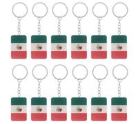 TOMETURE Lot de 12 porte-clés drapeau du Mexique : porte-clés en acrylique drapeau mexicain - décoration à suspendre à un à dos ou un à main - souvenir touristique du match de football de