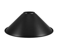TOMETURE Lot de 2 abat-jour industriels : 22 cm/8,66 po, cône en fer noir, protection de lampe, douille de plafond, cache-lumière décoratif de rechange pour suspension ou barre lumineuse.