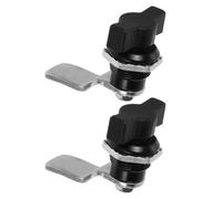 TOMETURE Lot de 2 loquets de porte pour panneau électrique - Verrou à came décalé à commande par pouce - Verrou à came à poignée en T pour tiroir d'armoire électrique
