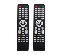 TOMETURE Lot de 2 télécommandes TV conviviales Multi-appareils, télécommande de Divertissement pour téléviseurs LCD et systèmes de Divertissement multimédia en Ligne