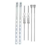 TOMETURE Lot de 2 tiges de vidange, tiges de rechange pour bonde de lavabo, pour l'entretien et la réparation des bondes de salle de bain - de lavabo à clapet, diamètre de la bille : 1,7 cm