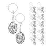TOMETURE Lot de 24 porte-clés anges religieux - Porte-clés ange gardien rétro pour à main - Souvenir de baptême, cadeau de mariage, d'église ou de fête