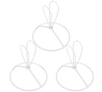 TOMETURE Lot de 3 Petits Abat-jours Ronds en Fer Blanc Pince Clipsable, Pratiques et Faciles à Assortir pour Lampe de Table