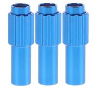 TOMETURE Lot de 3 Vis de Réglage Fin pour Freins en Alliage D'aluminium Léger, Ajusteur de Barillet Compatible VTT et Vélos Route, Accessoires Vélo Bleu